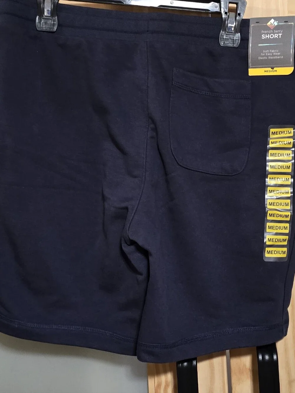 Navy French Terry Men’s Shorts - Comfort Fit